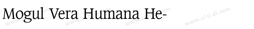 Mogul Vera Humana He字体转换